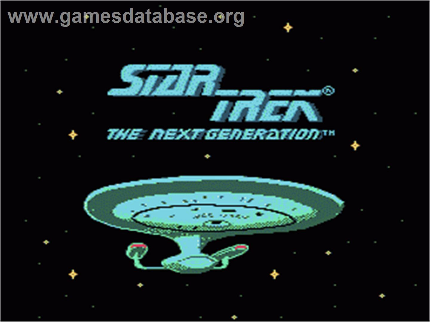 Star Trek The Next Generation - Nintendo NES - Artwork - Title Screen