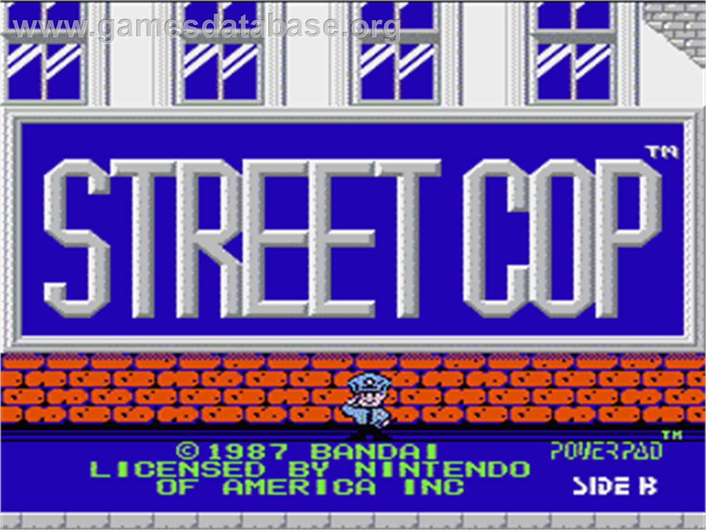 Street Cop - Nintendo NES - Artwork - Title Screen