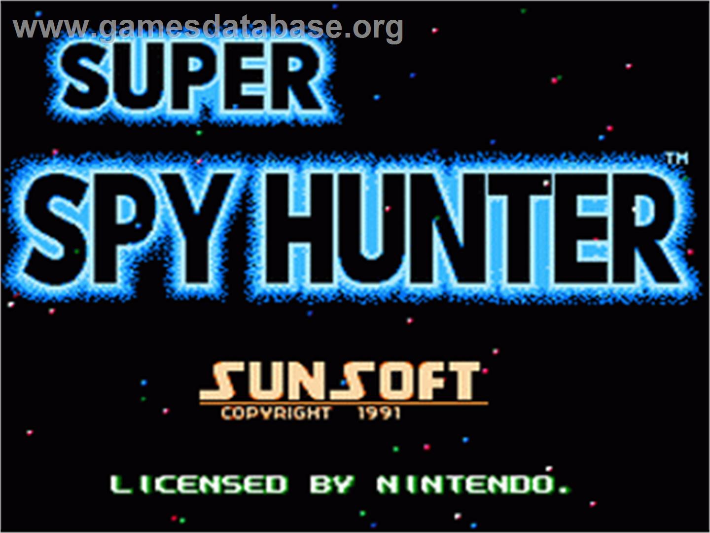 Super Spy Hunter - Nintendo NES - Artwork - Title Screen