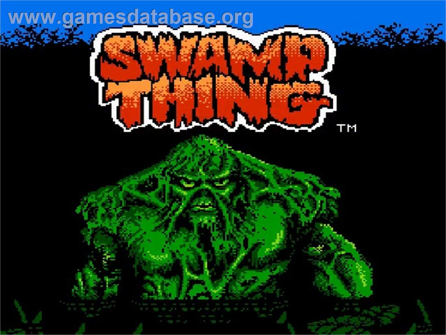 Swamp Thing - Nintendo NES - Artwork - Title Screen