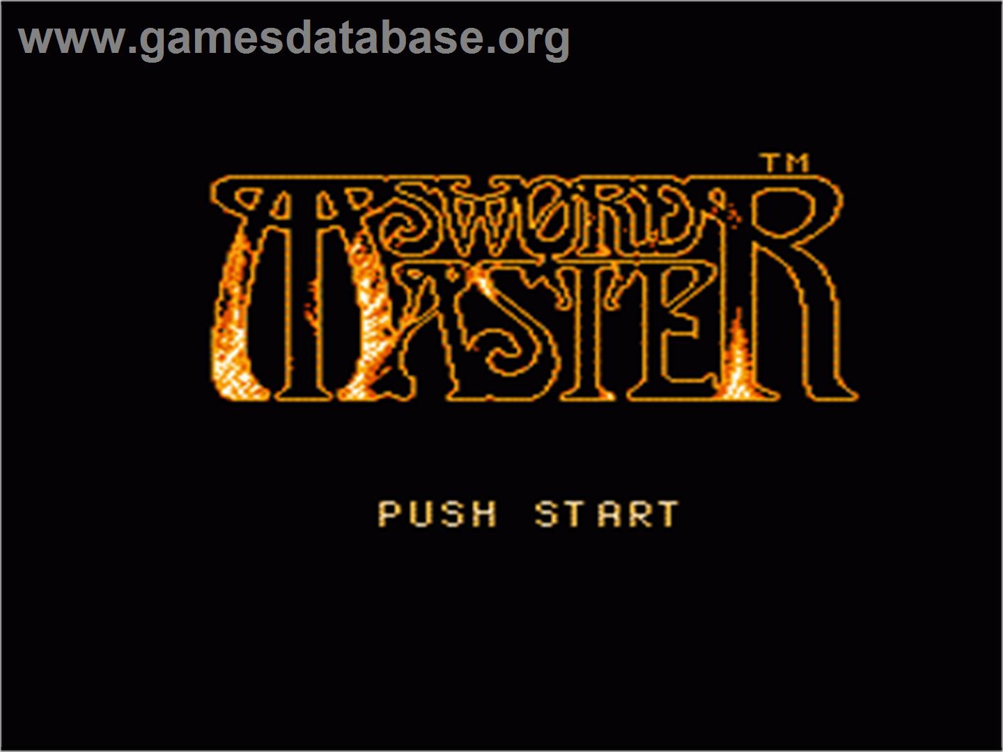 Sword Master - Nintendo NES - Artwork - Title Screen