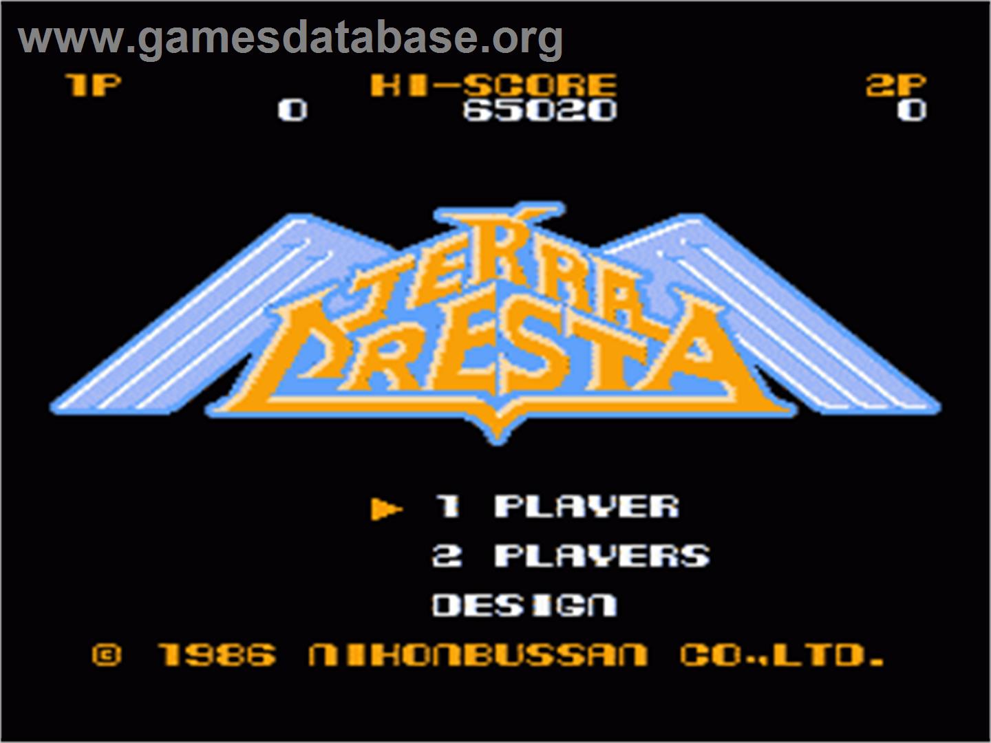 Terra Cresta - Nintendo NES - Artwork - Title Screen