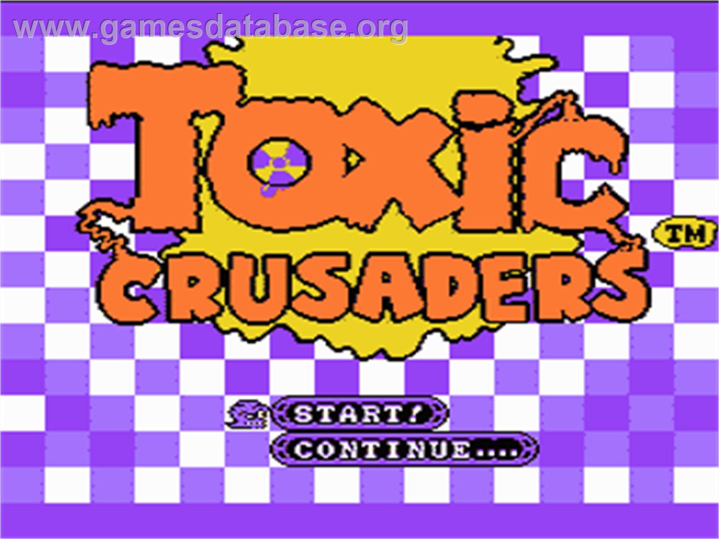 Toxic Crusaders - Nintendo NES - Artwork - Title Screen