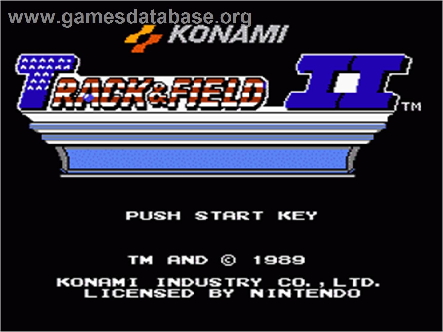 Track & Field 2 - Nintendo NES - Artwork - Title Screen