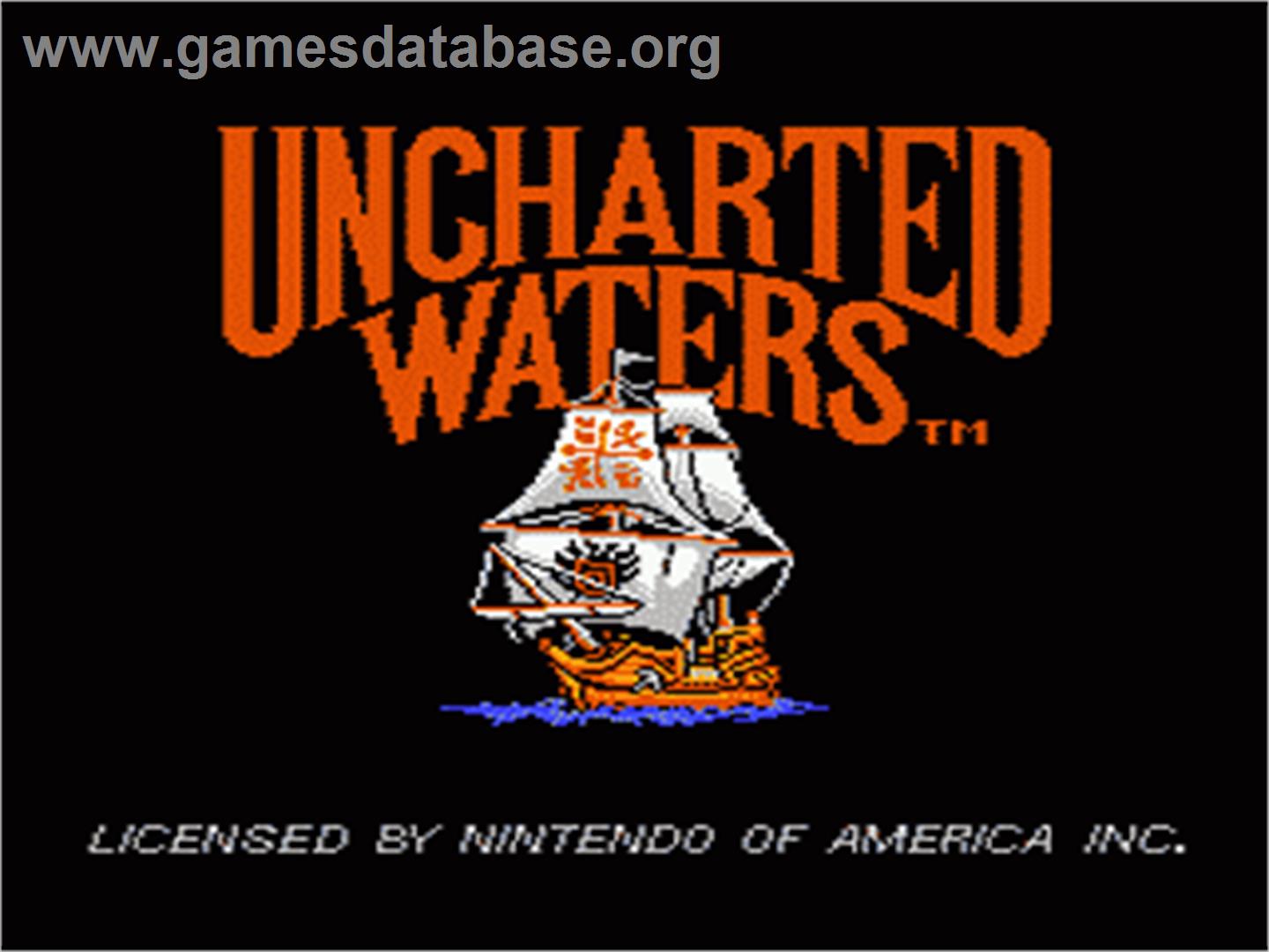 Uncharted Waters - Nintendo NES - Artwork - Title Screen