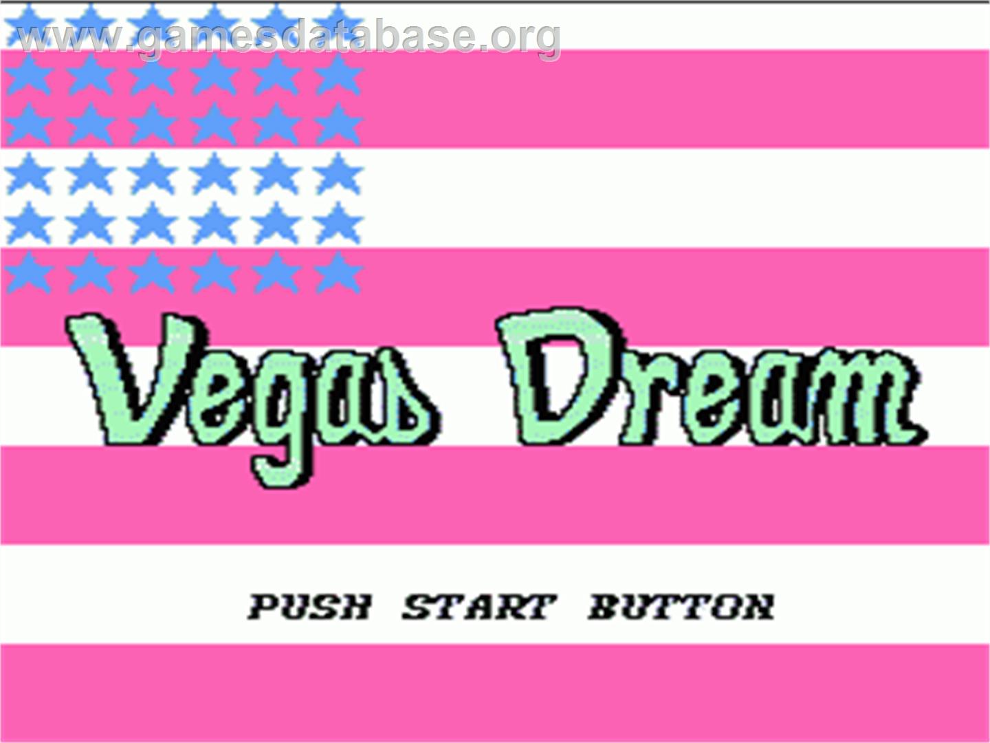 Vegas Dream - Nintendo NES - Artwork - Title Screen