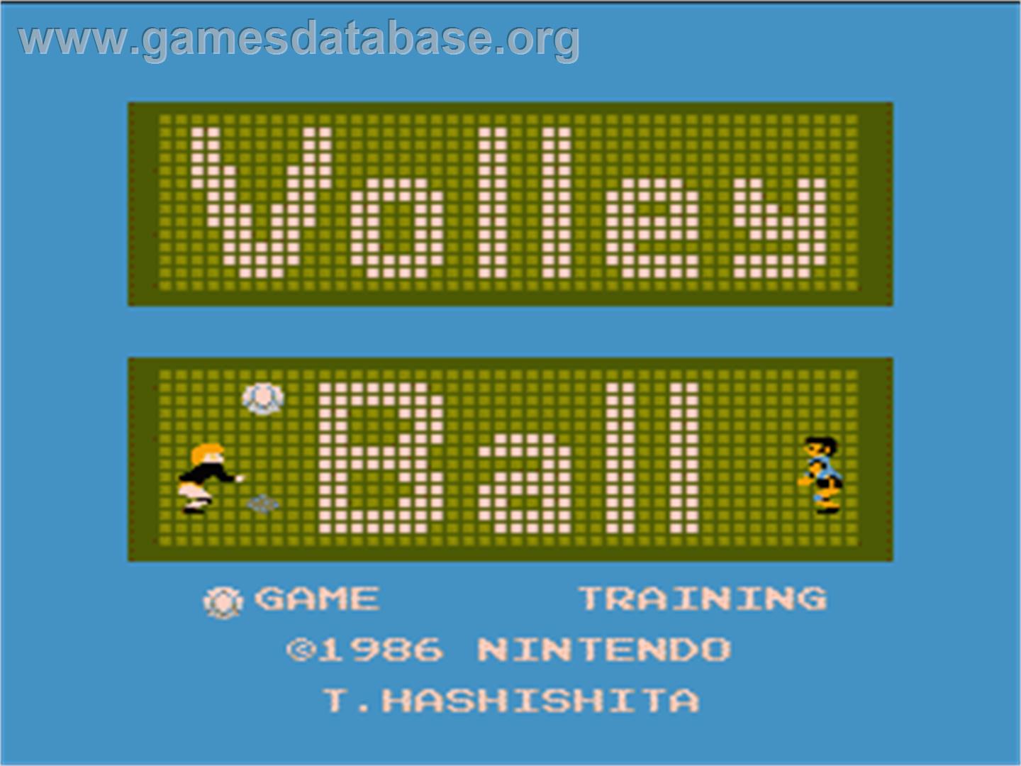 Volley Ball - Nintendo NES - Artwork - Title Screen