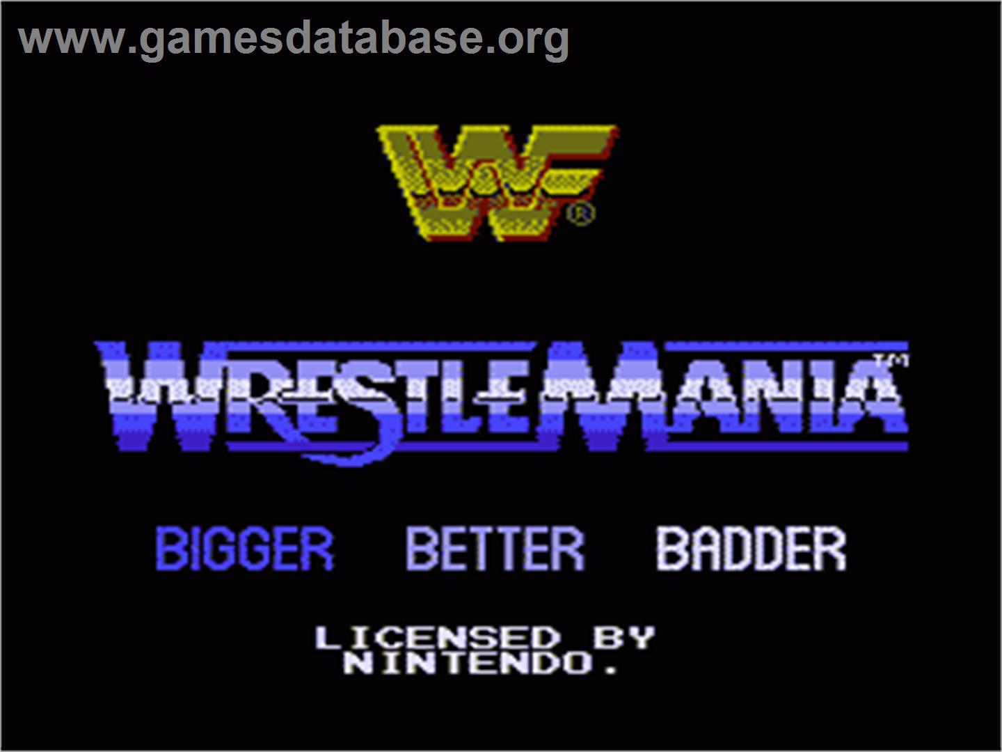 WWF Wrestlemania: Steel Cage Challenge - Nintendo NES - Artwork - Title Screen