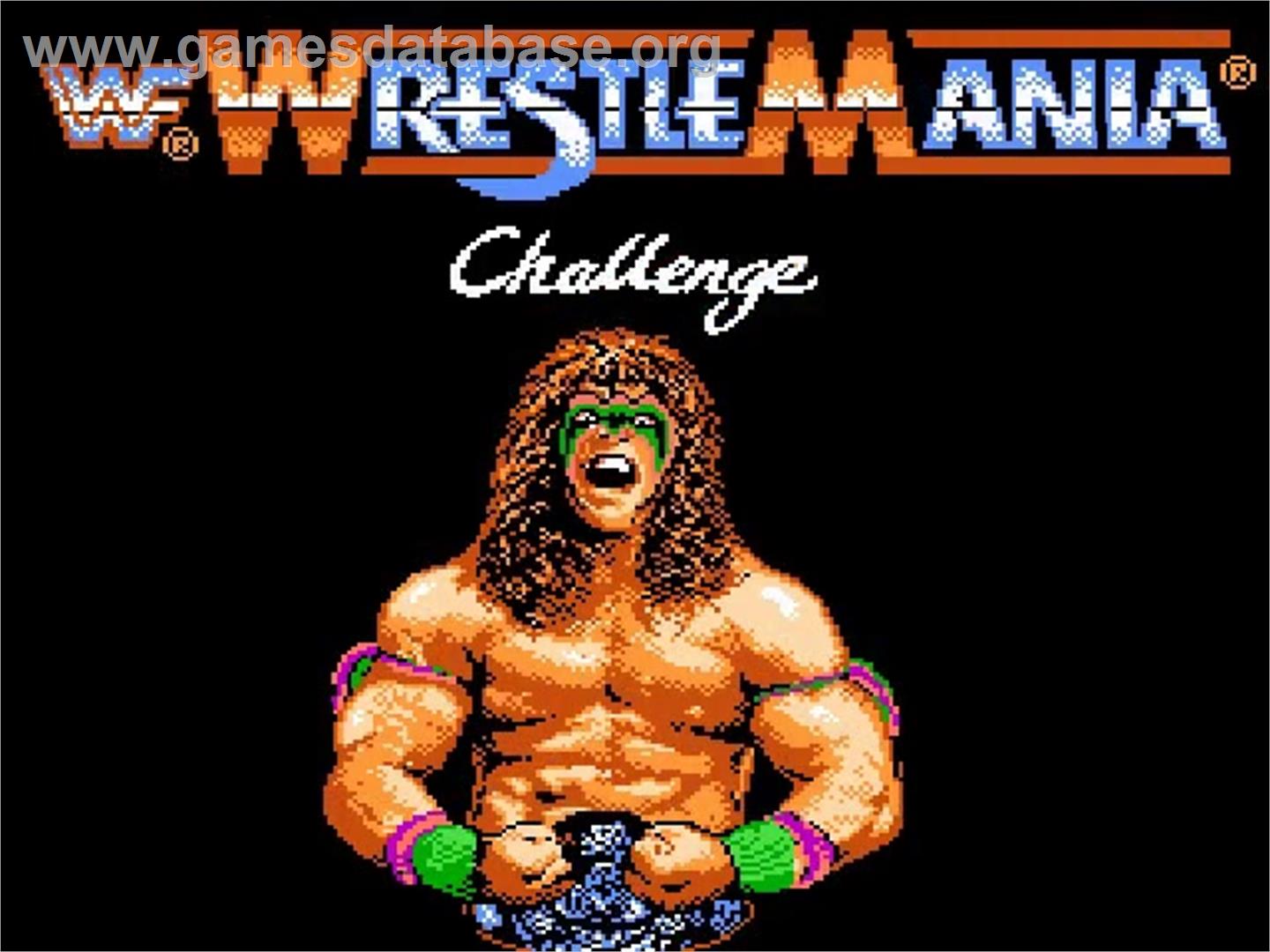 WWF Wrestlemania Challenge - Nintendo NES - Artwork - Title Screen