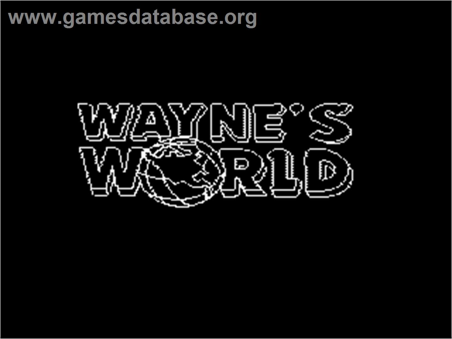 Wayne's World - Nintendo NES - Artwork - Title Screen