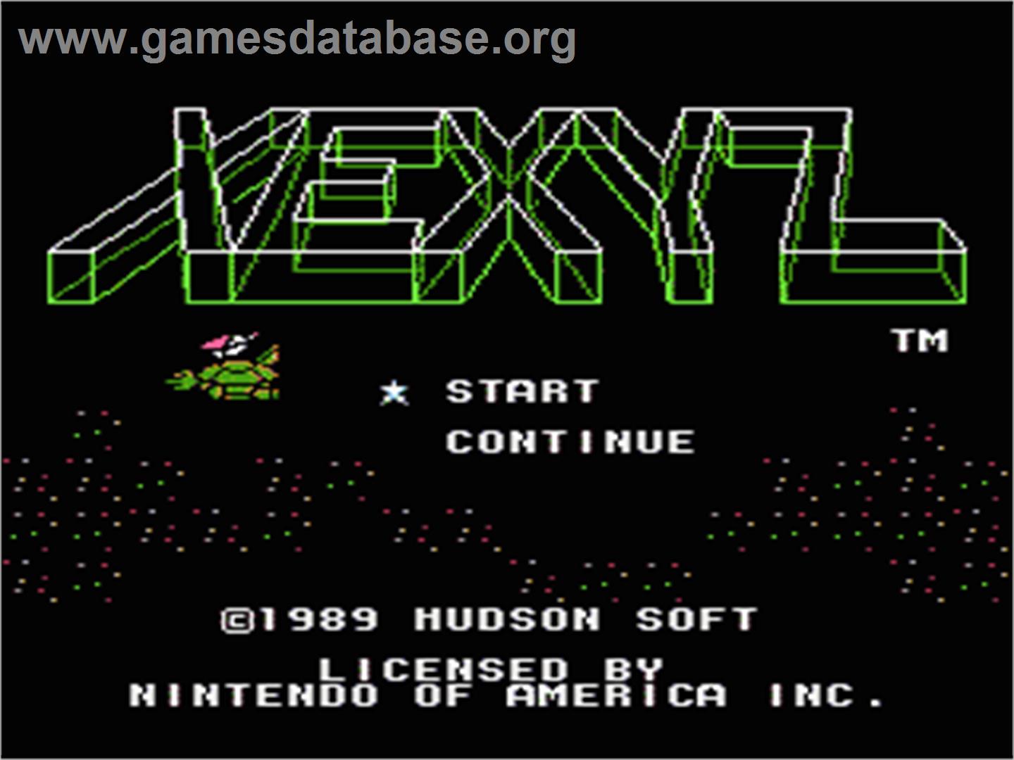 Xexyz - Nintendo NES - Artwork - Title Screen