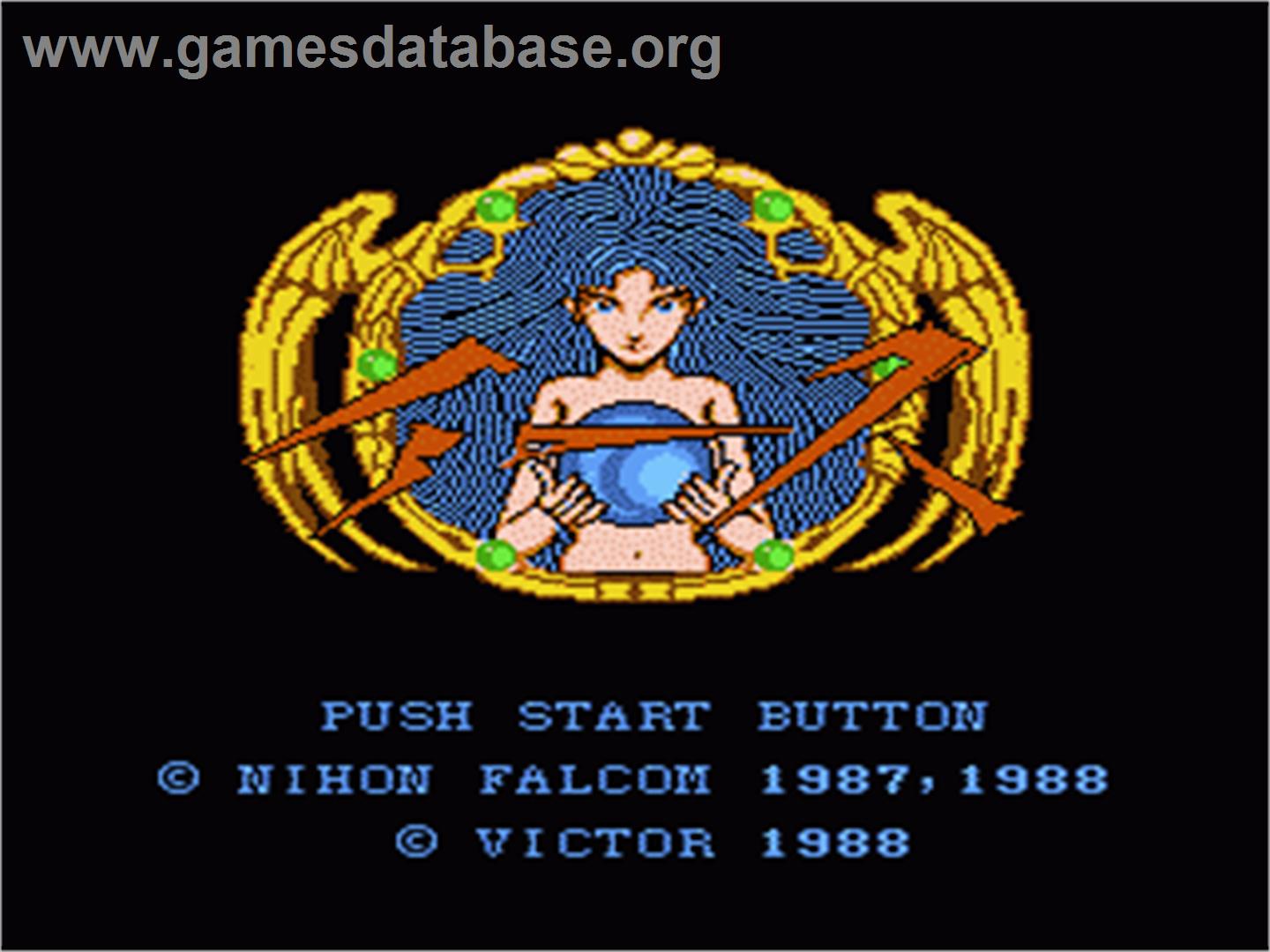 Ys - Nintendo NES - Artwork - Title Screen