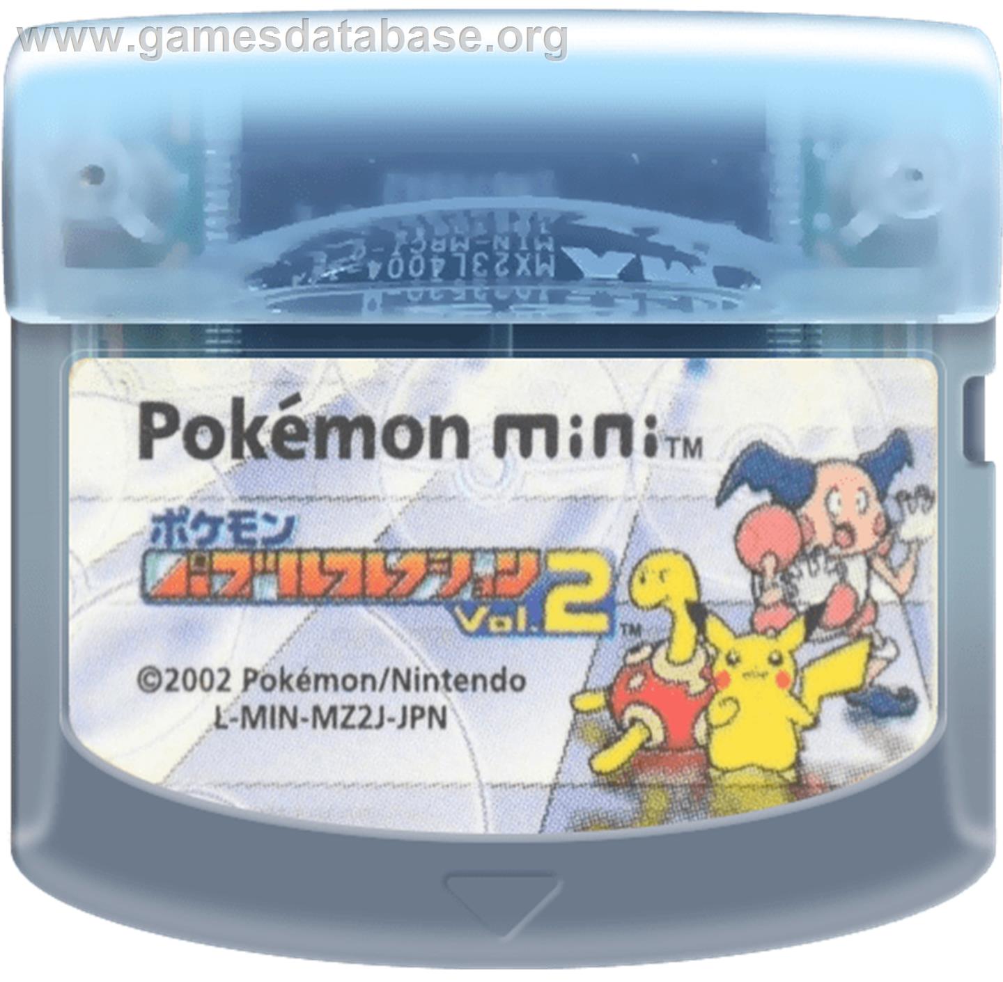 Pokemon Puzzle Collection Vol. 2 - Nintendo Pokemon Mini - Artwork - Cartridge