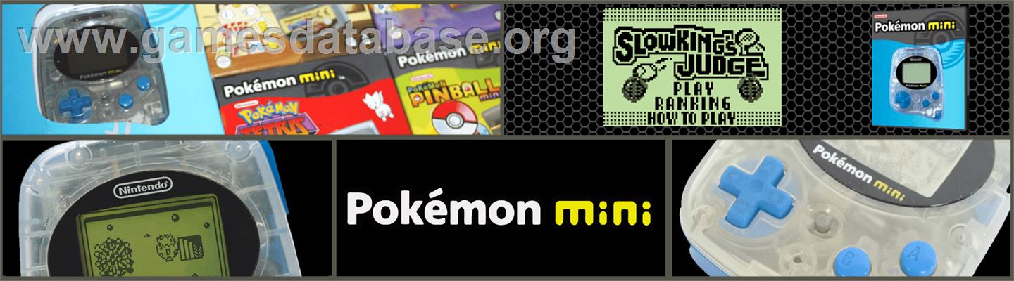 Pokemon Party Mini - Slowking's Judge - Nintendo Pokemon Mini - Artwork - Marquee