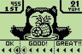 In game image of Lunch Time on the Nintendo Pokemon Mini.