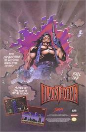 Advert for Blackthorne on the Microsoft DOS.