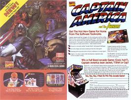 Advert for Captain America and the Avengers on the Nintendo SNES.