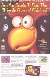 Advert for Super Alfred Chicken on the Nintendo SNES.