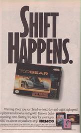 Advert for Top Gear on the Nintendo SNES.