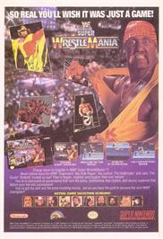 Advert for WWF Super Wrestlemania on the Nintendo SNES.
