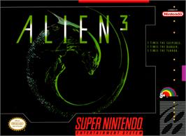 Box cover for Alien³ on the Nintendo SNES.