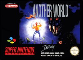 Box cover for Another World on the Nintendo SNES.