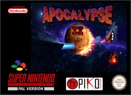 Box cover for Apocalypse II on the Nintendo SNES.