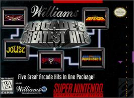 Box cover for Arcade's Greatest Hits: The Atari Collection 1 on the Nintendo SNES.