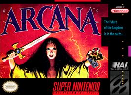 Box cover for Arcana on the Nintendo SNES.
