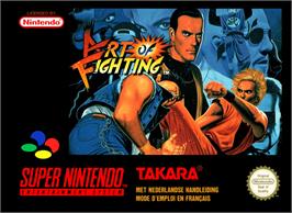 Box cover for Art of Fighting on the Nintendo SNES.