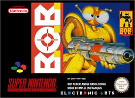 Box cover for B.O.B. on the Nintendo SNES.