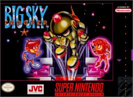 Box cover for Big Sky Trooper on the Nintendo SNES.