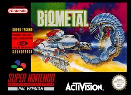 Box cover for BioMetal on the Nintendo SNES.