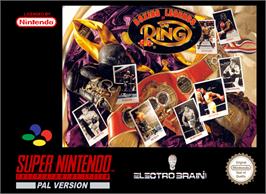 Box cover for Boxing Legends of the Ring on the Nintendo SNES.