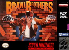 Box cover for Brawl Brothers: Rival Turf! 2 on the Nintendo SNES.