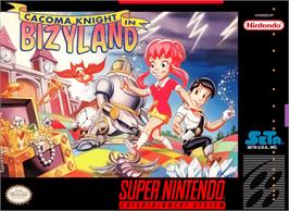 Box cover for Cacoma Knight in Bizyland on the Nintendo SNES.