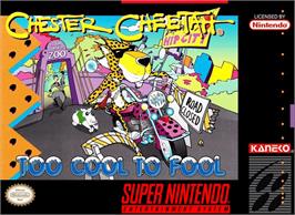 Box cover for Chester Cheetah: Too Cool to Fool on the Nintendo SNES.
