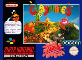 Box cover for Claymates on the Nintendo SNES.