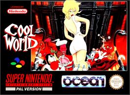 Box cover for Cool World on the Nintendo SNES.