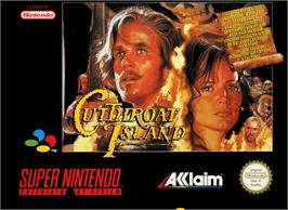 Box cover for Cutthroat Island on the Nintendo SNES.