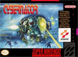 Box cover for Cybernator on the Nintendo SNES.