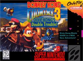 Box cover for Donkey Kong Country 3: Dixie Kong's Double Trouble! on the Nintendo SNES.