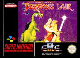 Box cover for Dragon's Lair on the Nintendo SNES.
