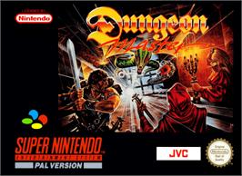 Box cover for Dungeon Master on the Nintendo SNES.
