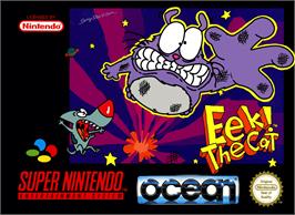 Box cover for Eek! the Cat on the Nintendo SNES.