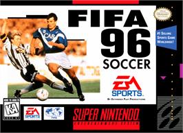 Box cover for FIFA Soccer '96 on the Nintendo SNES.