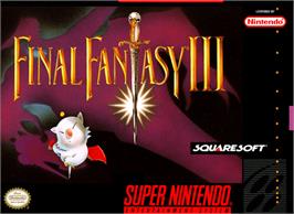Box cover for Final Fantasy III on the Nintendo SNES.