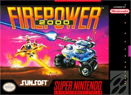Box cover for Firepower 2000 on the Nintendo SNES.