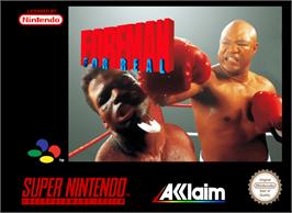 Box cover for Foreman for Real on the Nintendo SNES.