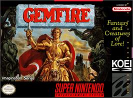 Box cover for Gemfire on the Nintendo SNES.